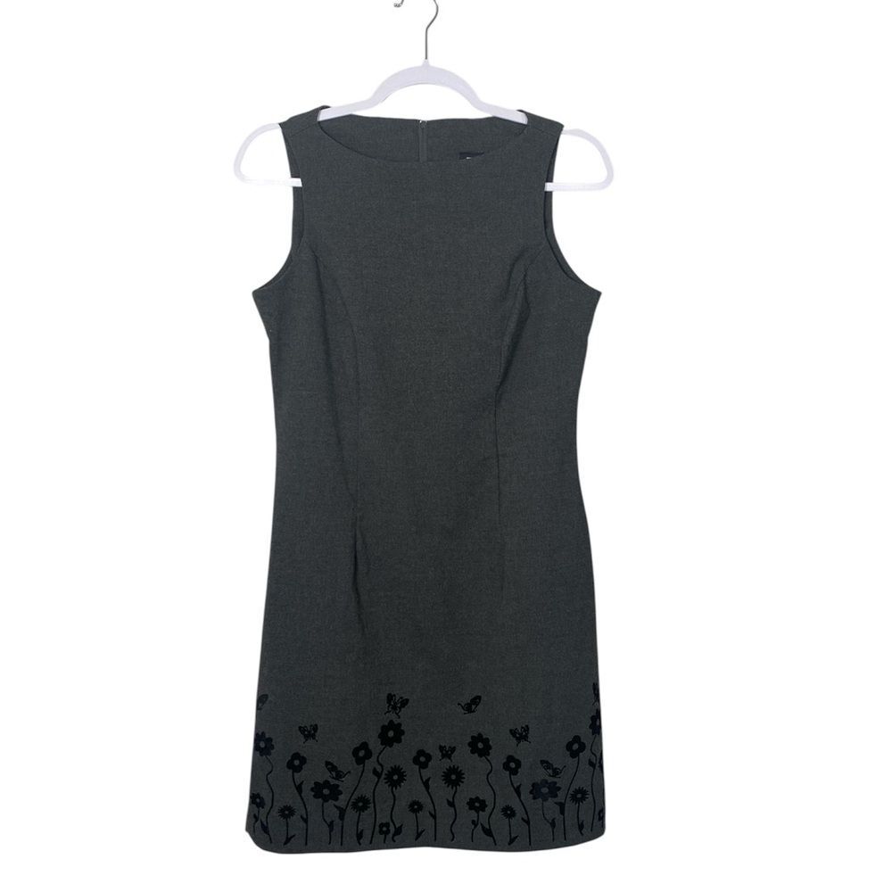 Vintage City Triangles Y2K Sleeveless Butterfly Hem Floral Sheath Dress Size 7